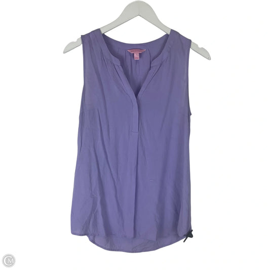 Top Sleeveless Designer By Lilly Pulitzer In Purple, Size: S