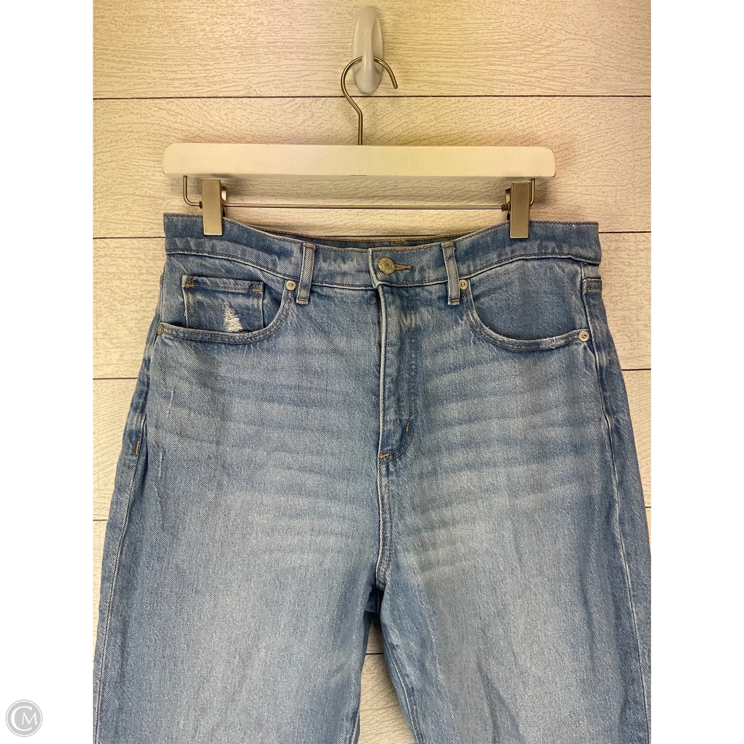 Jeans Wide Leg By Loft In Blue Denim, Size: 8