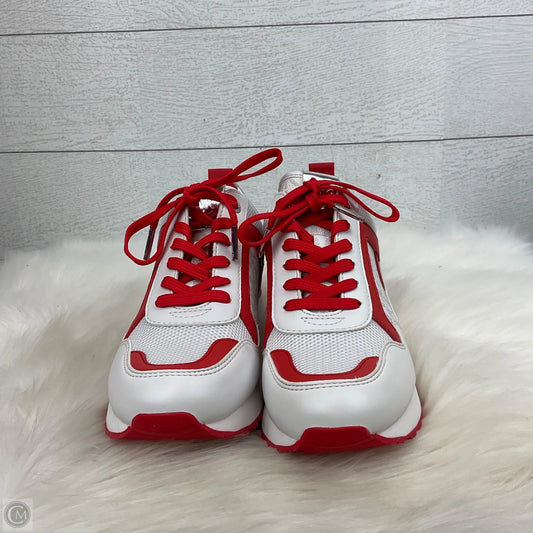 Shoes Designer By Michael Kors In Red & White, Size: 6.5