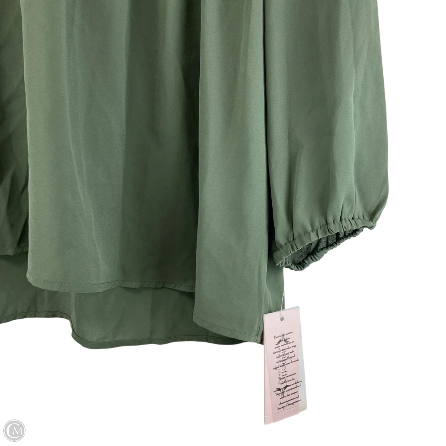 Top Long Sleeve By Nanette By Nanette Lepore In Green, Size: L
