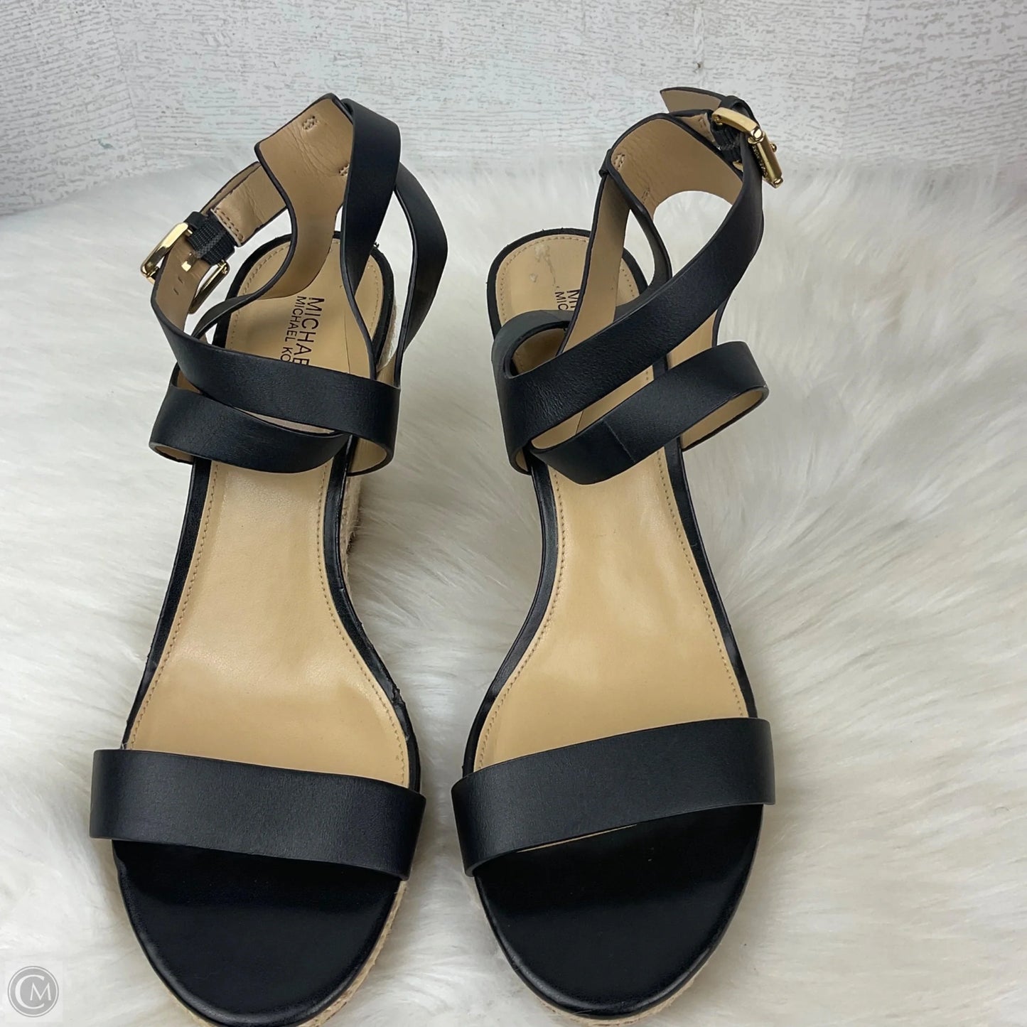 Shoes Designer By Michael Kors In Black & Cream, Size: 9.5