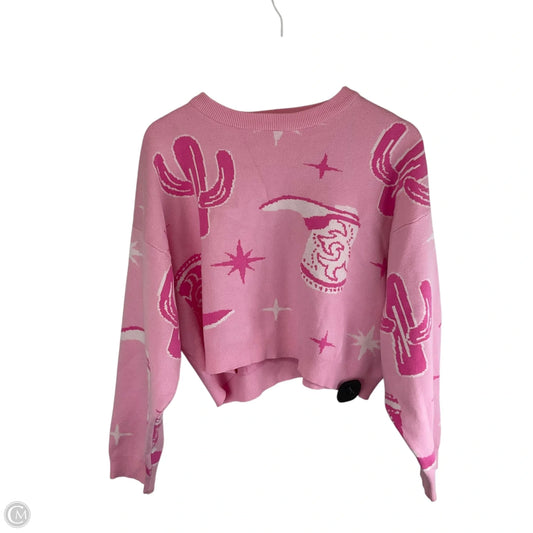 Sweater By Clothes Mentor In Pink, Size: M