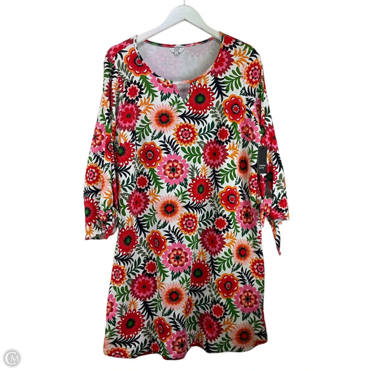 Dress Casual Midi By Crown And Ivy In Floral Print, Size: L