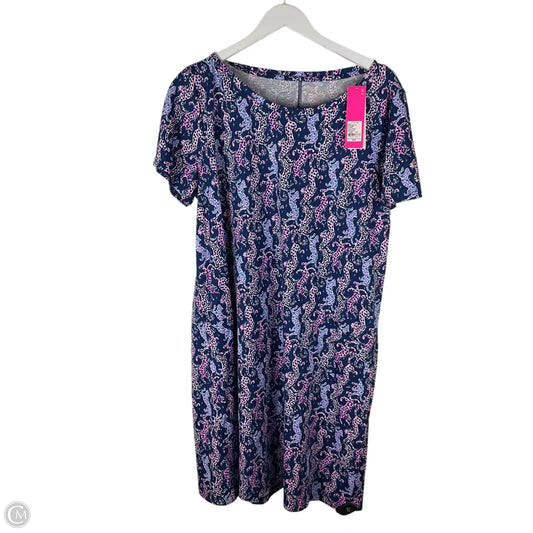 Dress Designer By Lilly Pulitzer In Blue, Size: Xxl