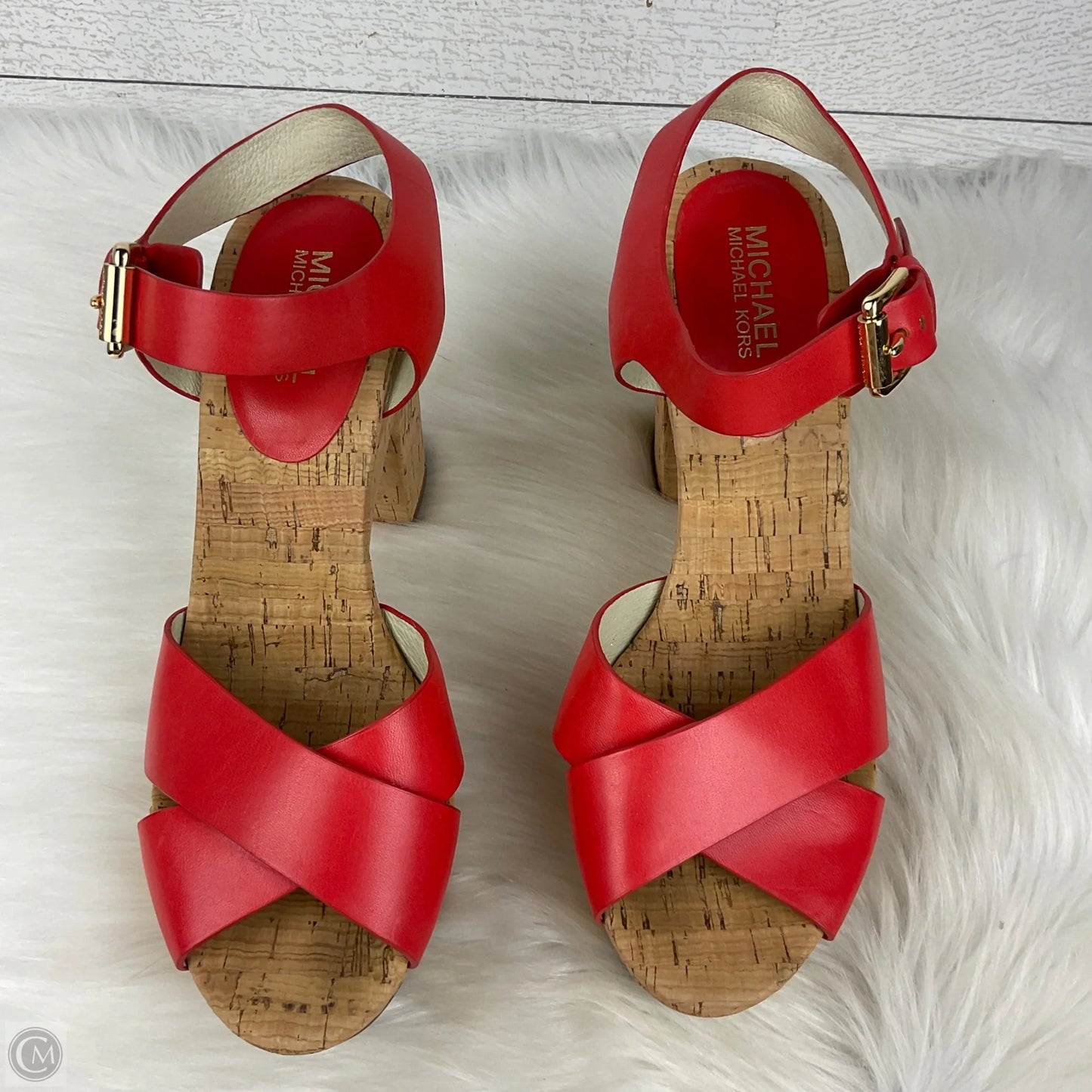 Shoes Heels Block By Michael By Michael Kors In Red, Size: 10