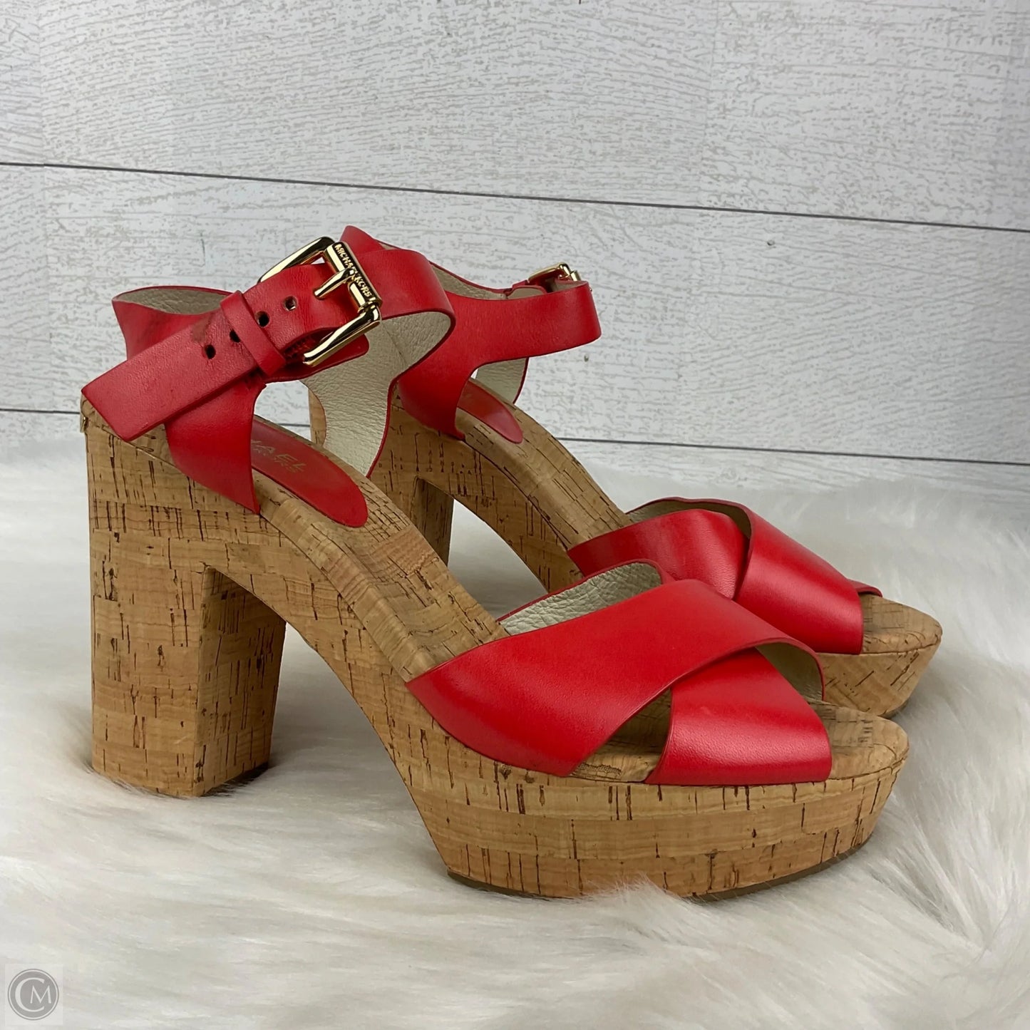 Shoes Heels Block By Michael By Michael Kors In Red, Size: 10