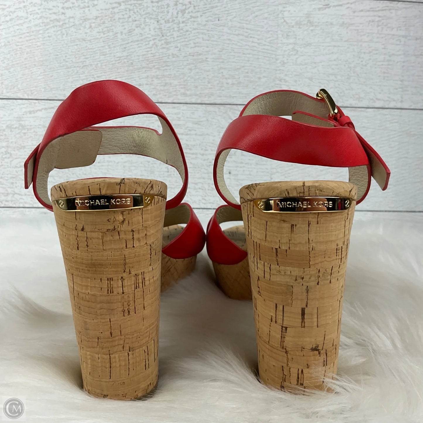 Shoes Heels Block By Michael By Michael Kors In Red, Size: 10