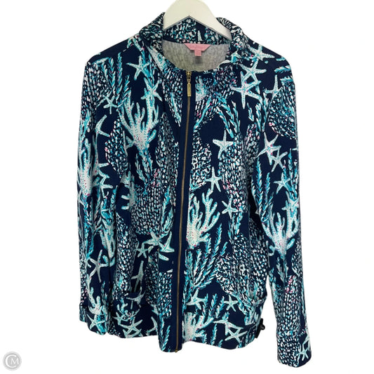 Jacket Designer By Lilly Pulitzer In Blue, Size: Xl