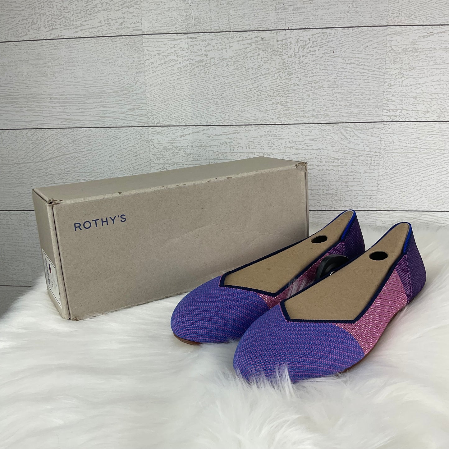 Purple Shoes Designer Rothys, Size 10