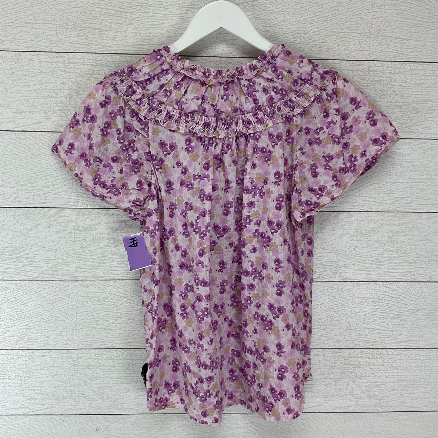 Purple Top Short Sleeve Versona, Size S