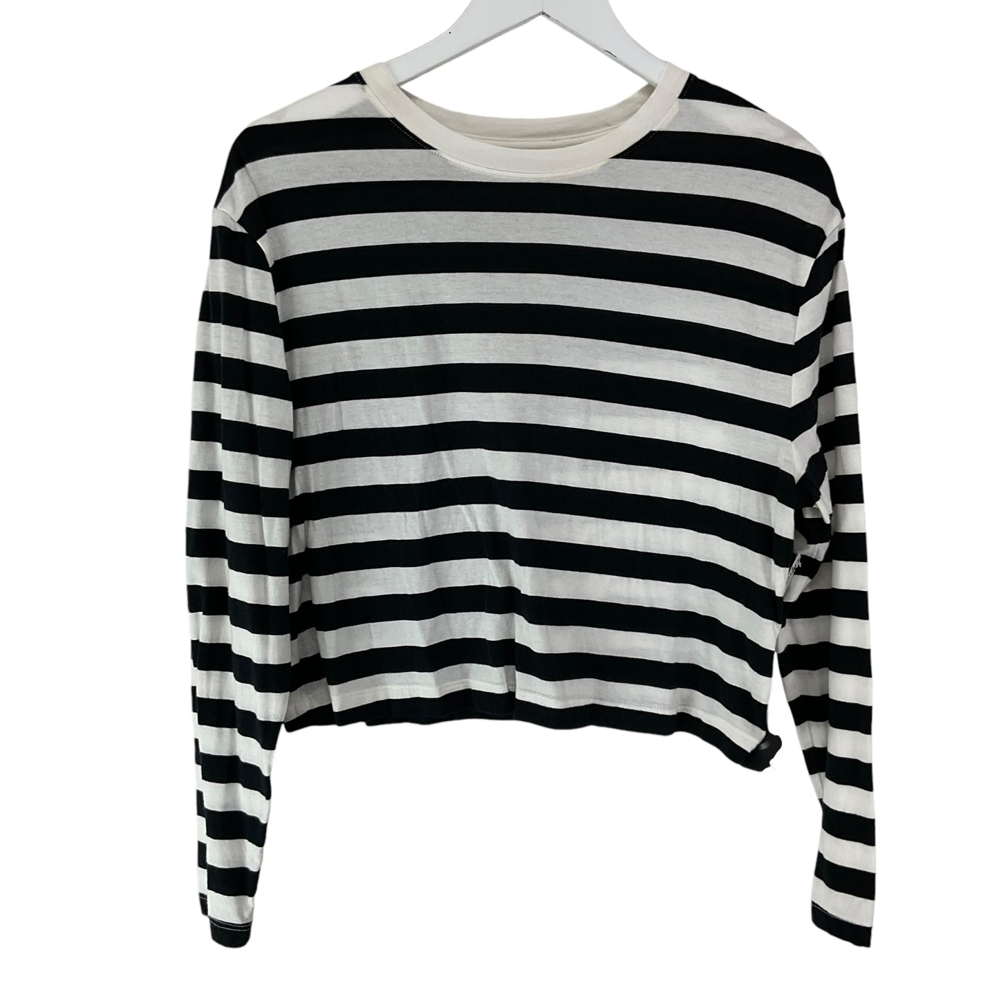 Top Long Sleeve By A New Day In Striped Pattern, Size: M