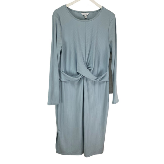 Dress Casual Midi By Nine West In Blue, Size: Xxl