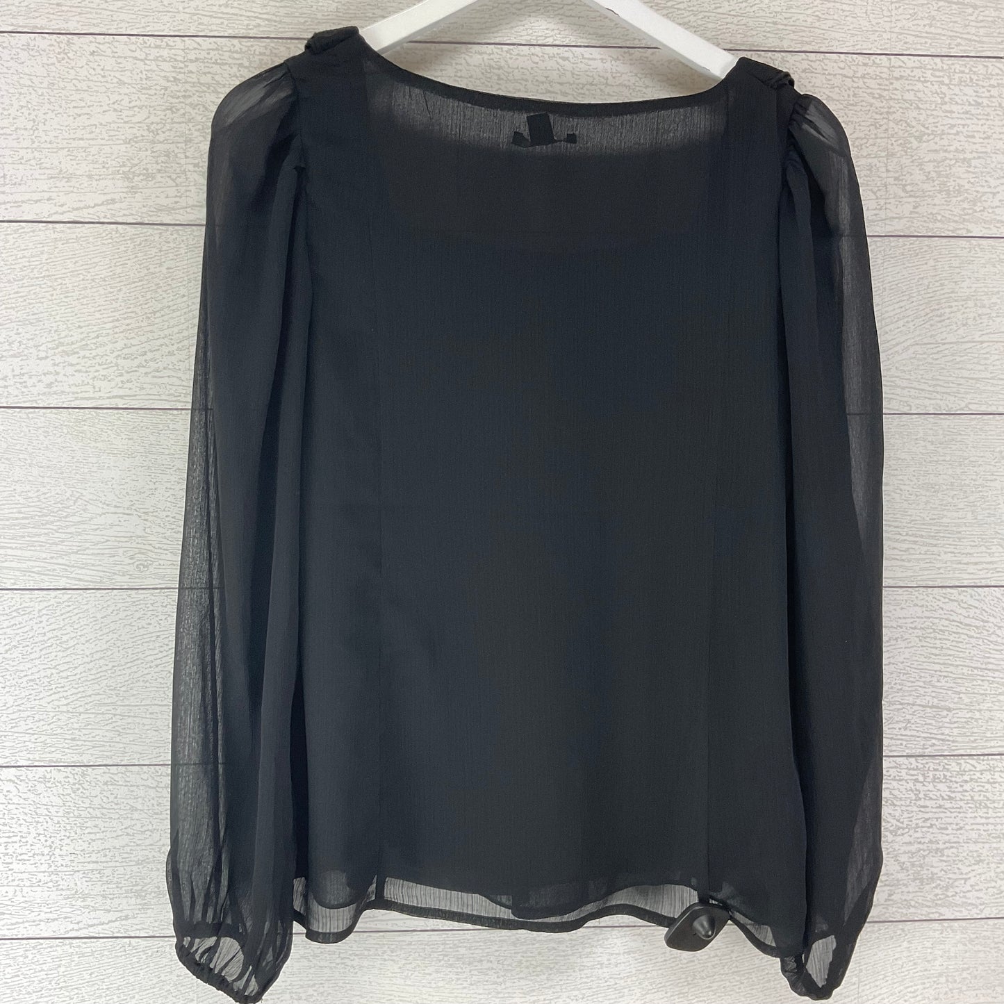 Top Long Sleeve By Versona In Black, Size: M