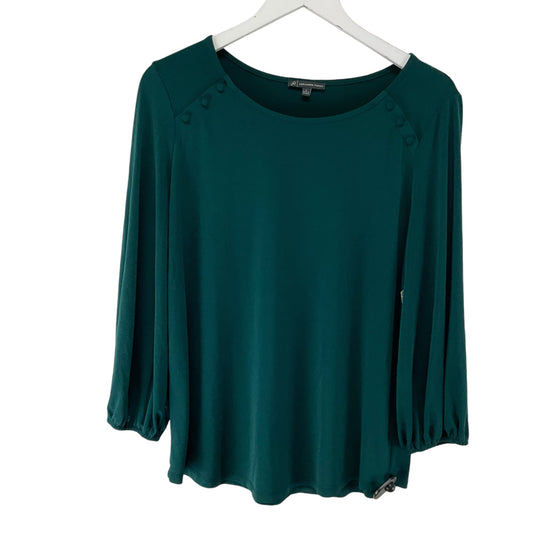 Top Long Sleeve By Adrianna Papell In Green, Size: L