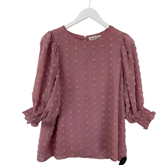 Top Long Sleeve By Clothes Mentor In Pink, Size: M