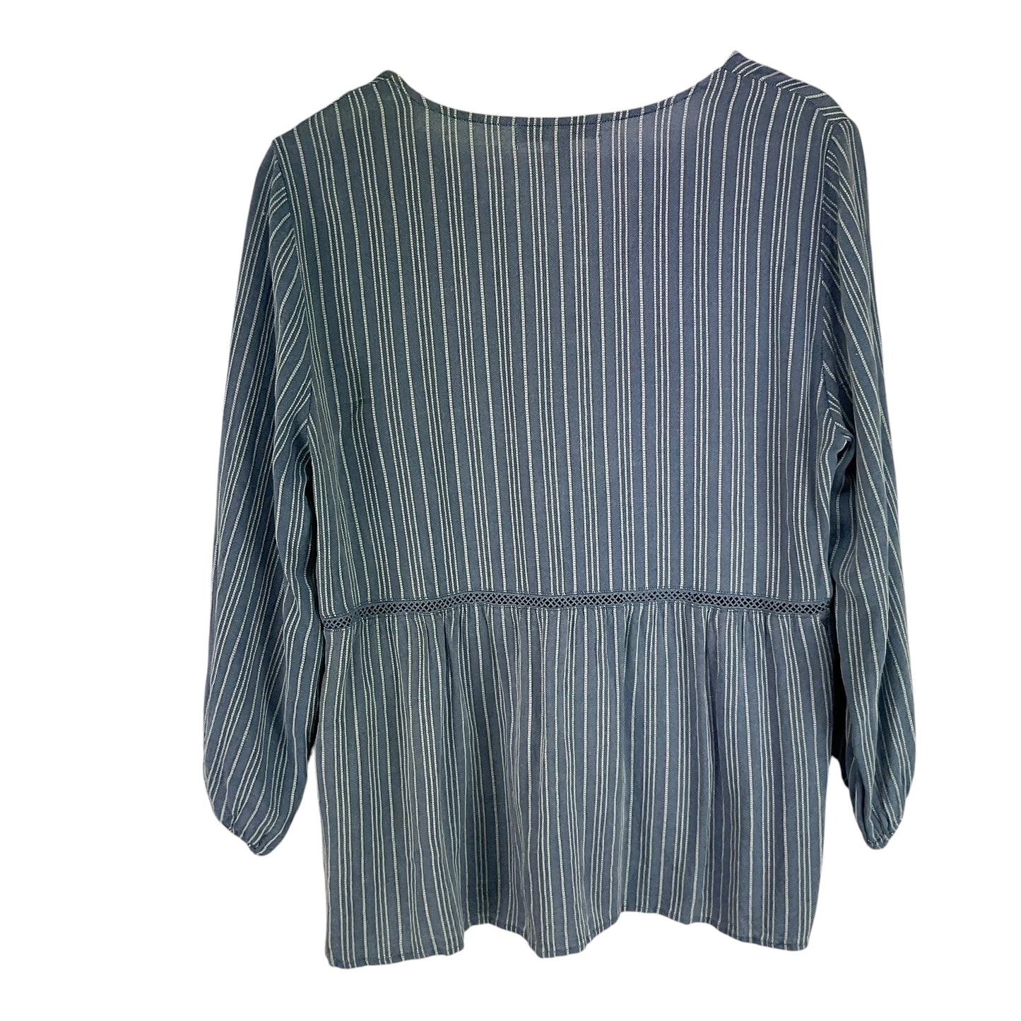 Top Long Sleeve By Fever In Blue, Size: L