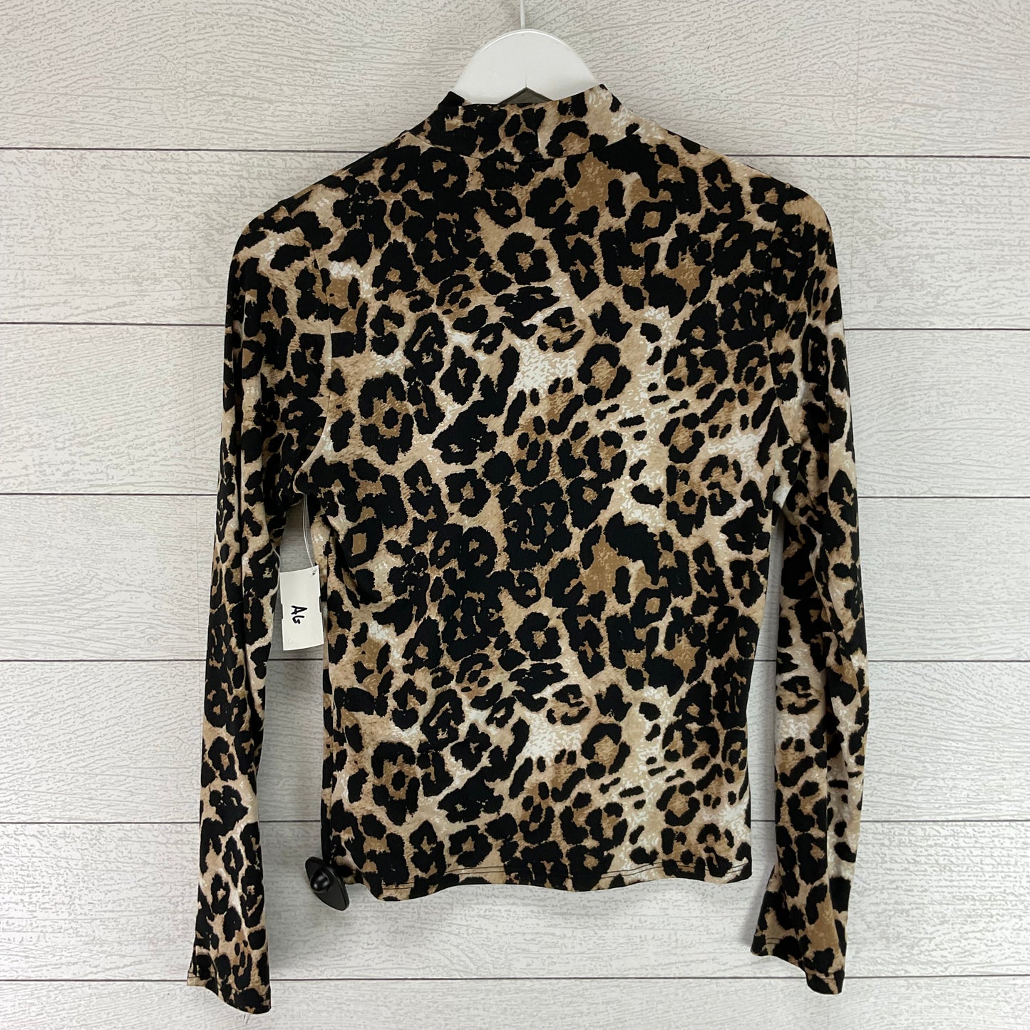 Top Long Sleeve By Gaze In Animal Print, Size: S