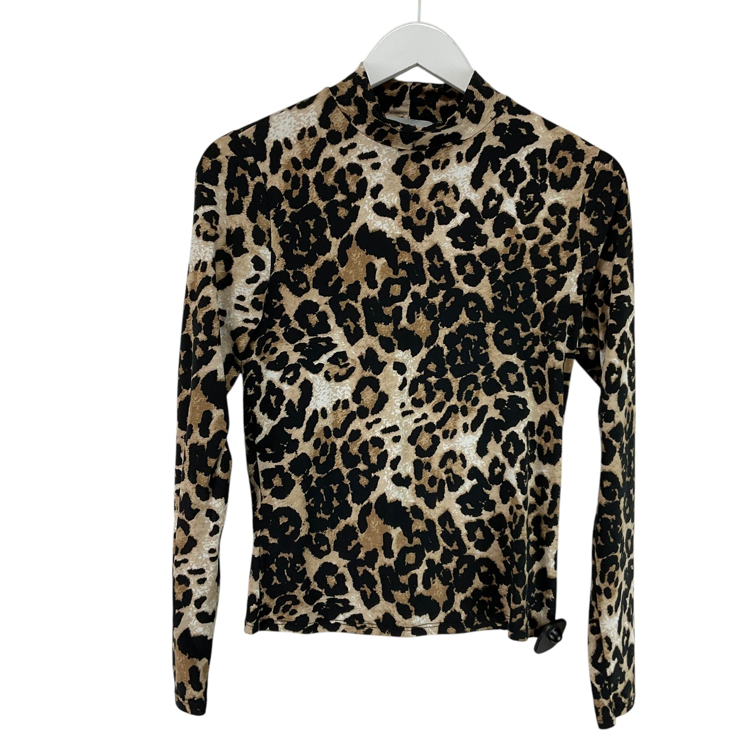 Top Long Sleeve By Gaze In Animal Print, Size: S