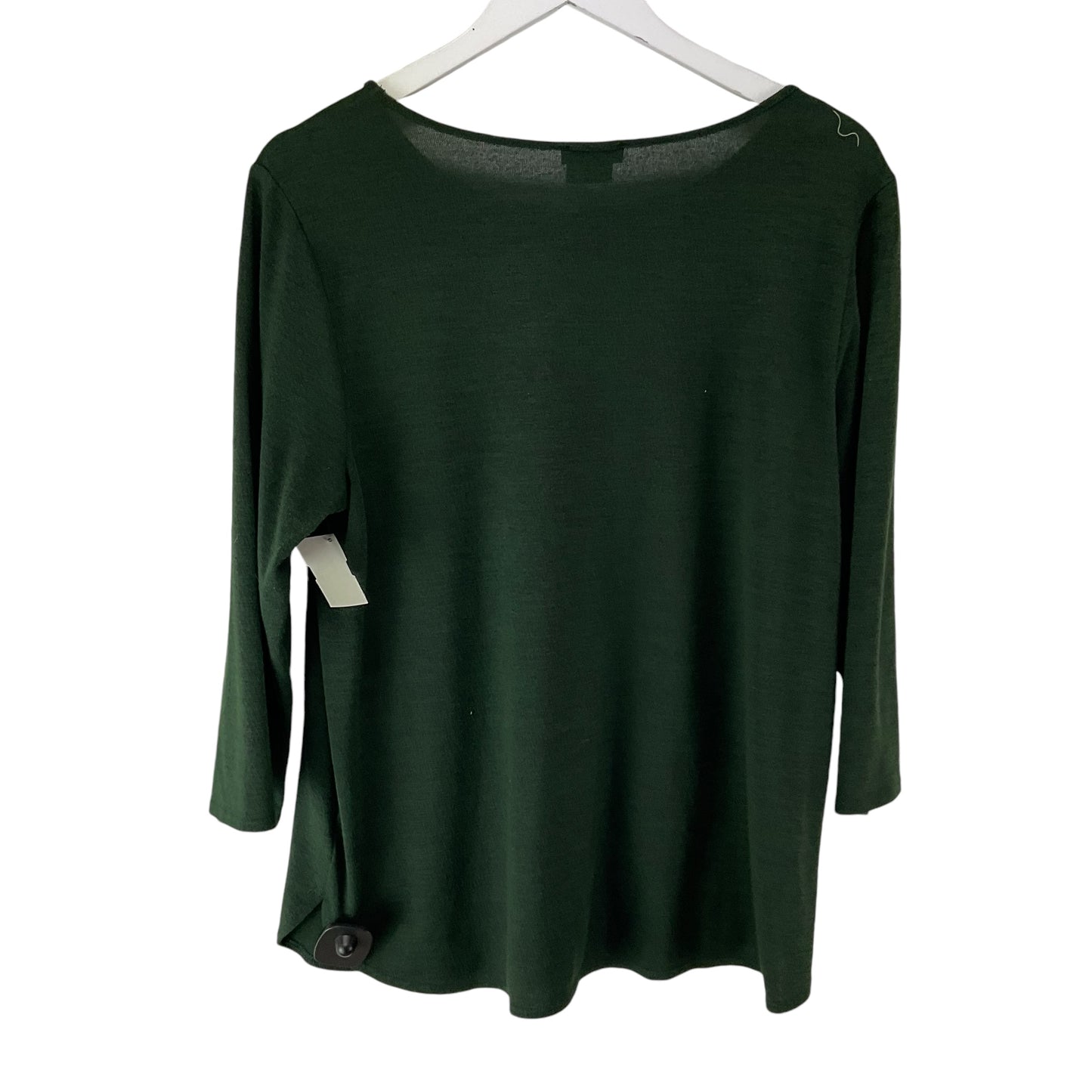 Top Long Sleeve By Van Heusen In Green, Size: L