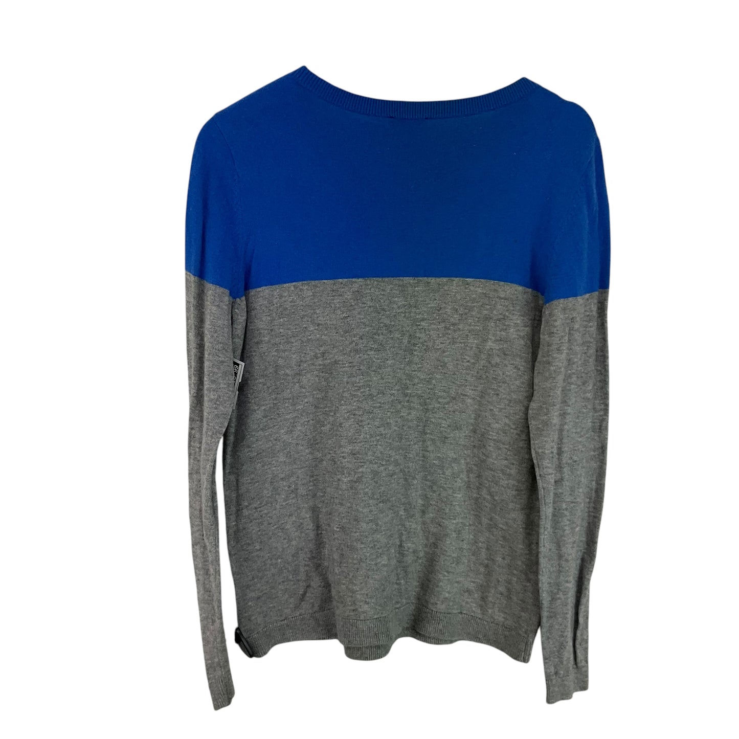 Sweater By Talbots In Blue & Grey, Size: L