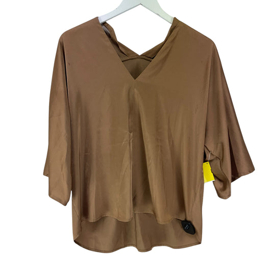 Top Long Sleeve By Banana Republic In Brown, Size: M