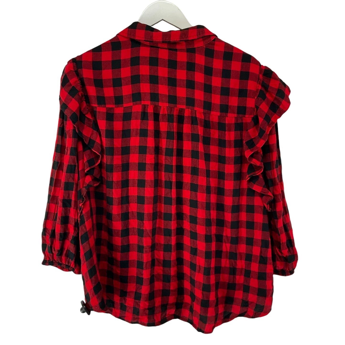 Top Long Sleeve By Clothes Mentor In Black & Red, Size: Xl