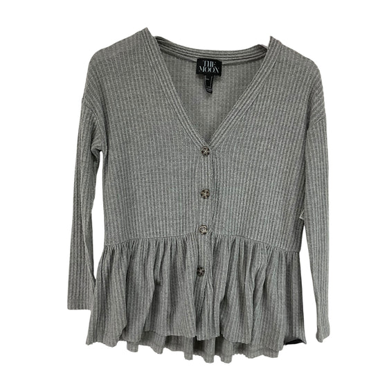 Top Long Sleeve By Clothes Mentor In Grey, Size: S