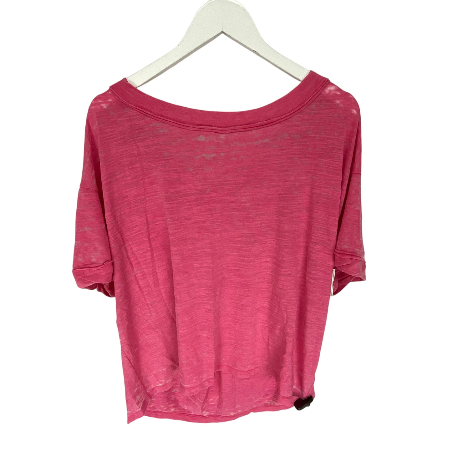 Top Short Sleeve Basic By We The Free In Pink, Size: L