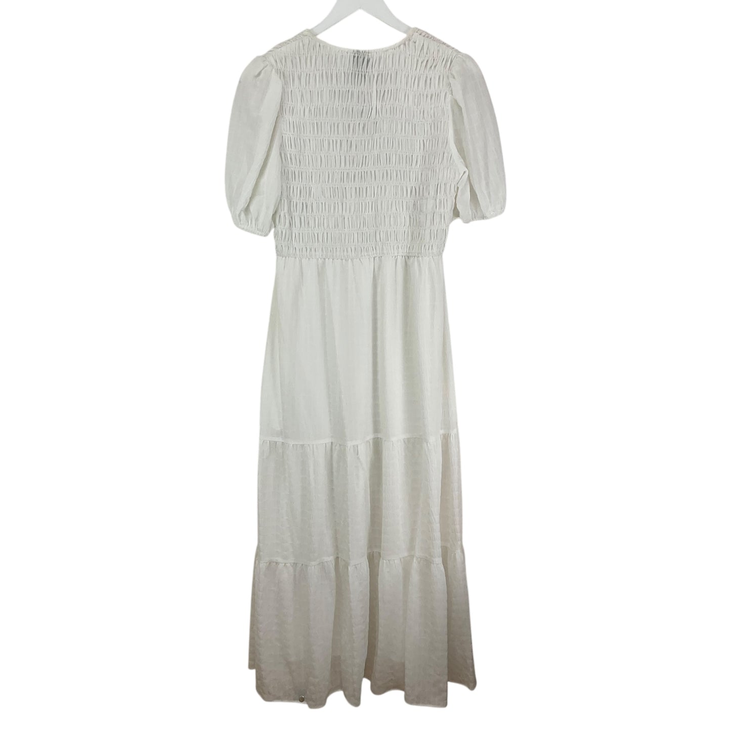 Dress Casual Midi By Taylor In White, Size: M