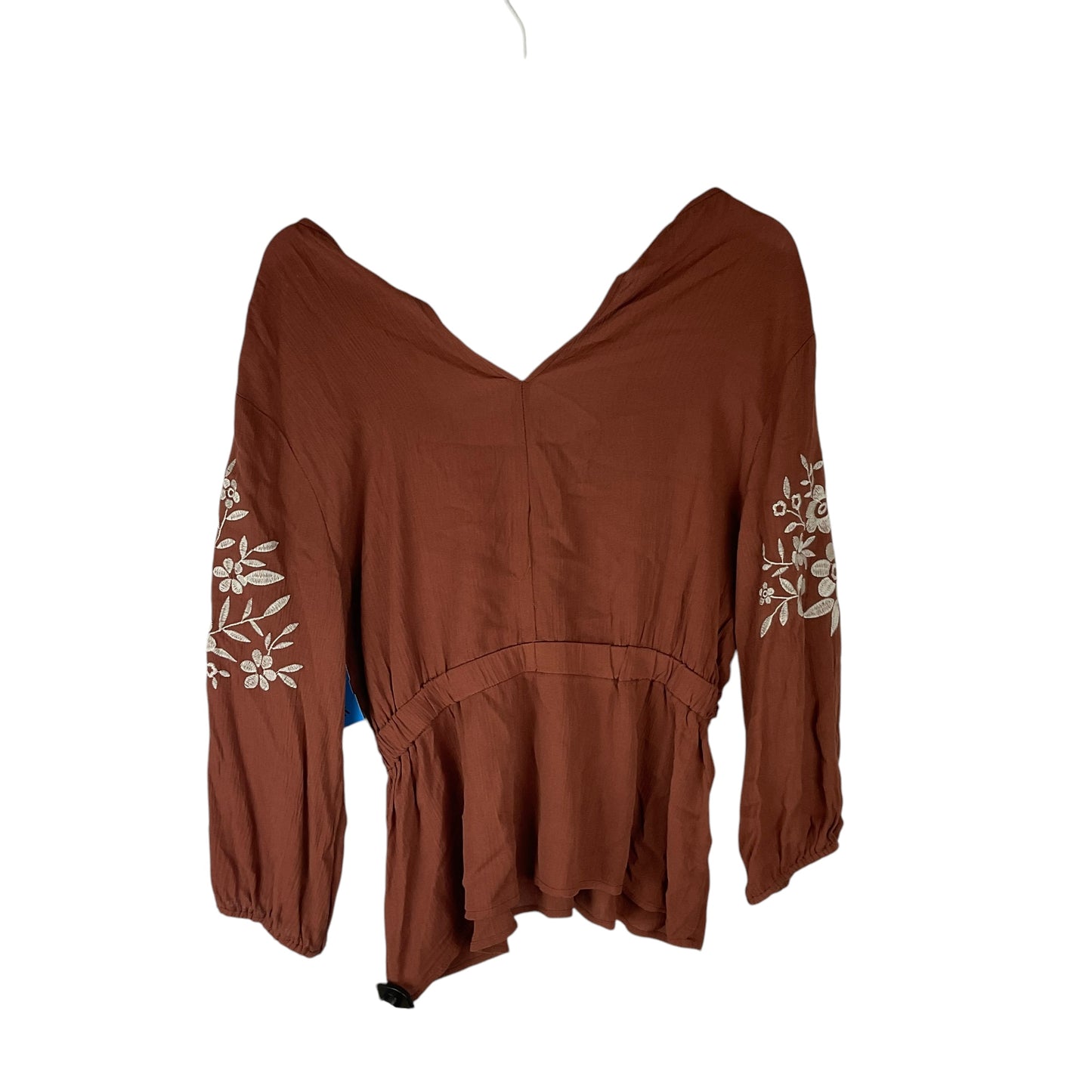 Top Long Sleeve By Mi Ami In Orange, Size: M