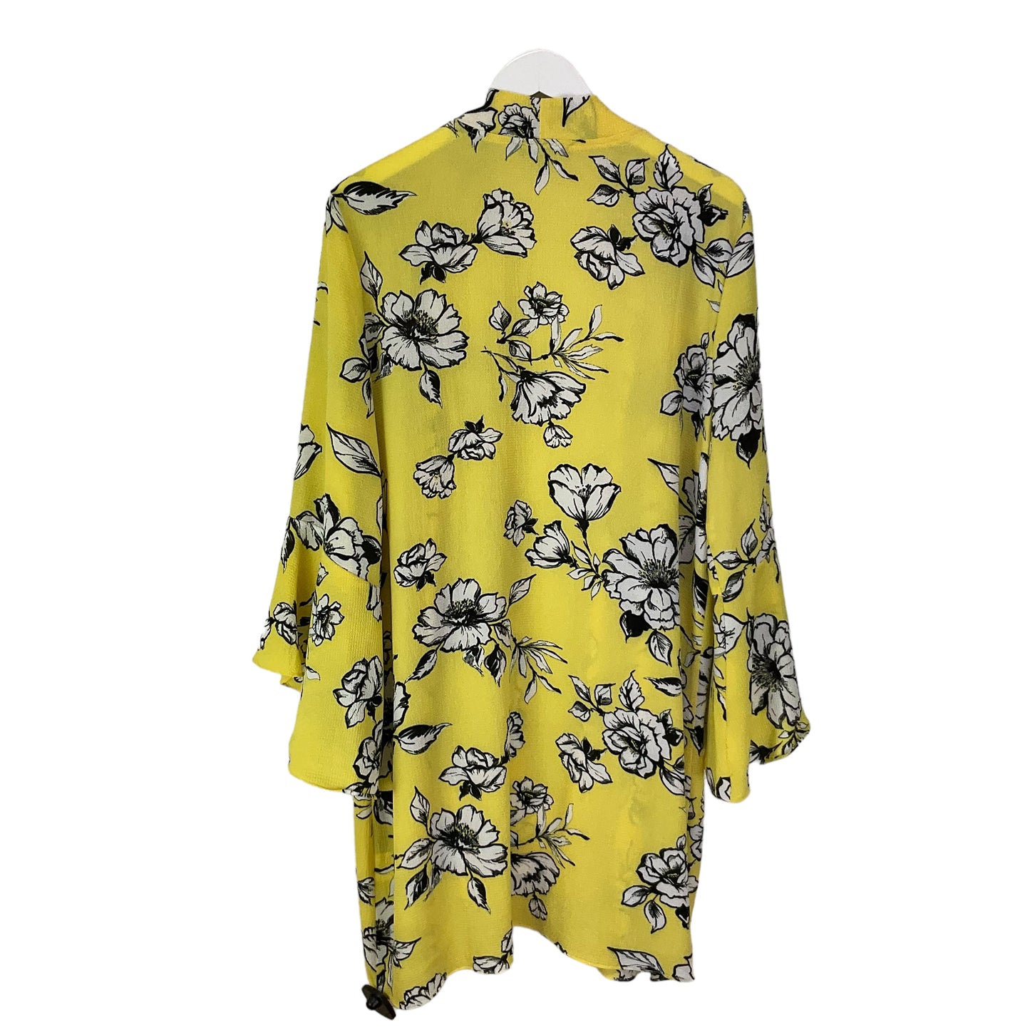 Kimono By Slinky Brand In Yellow, Size: Xl