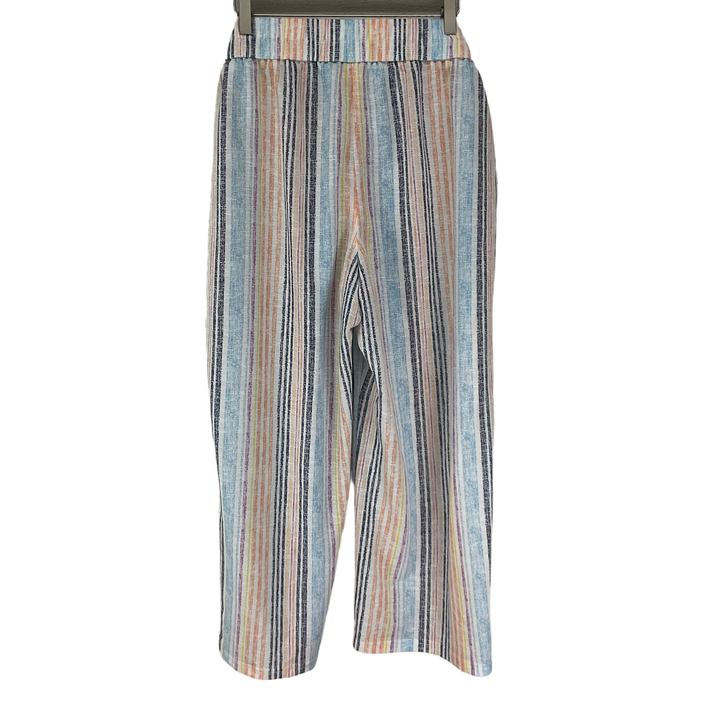 Multi-colored Pants Linen Cmf, Size 18