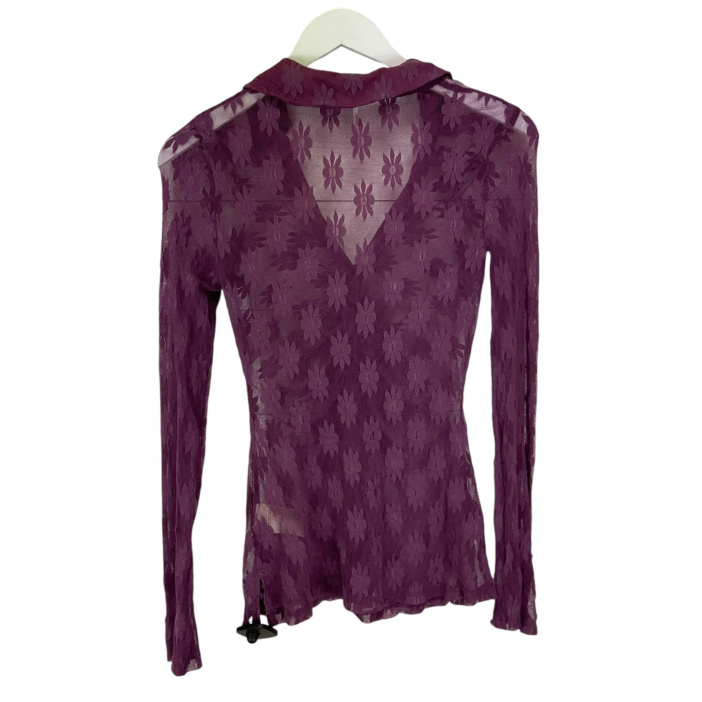 Top Long Sleeve By Free People In Purple, Size: Xs