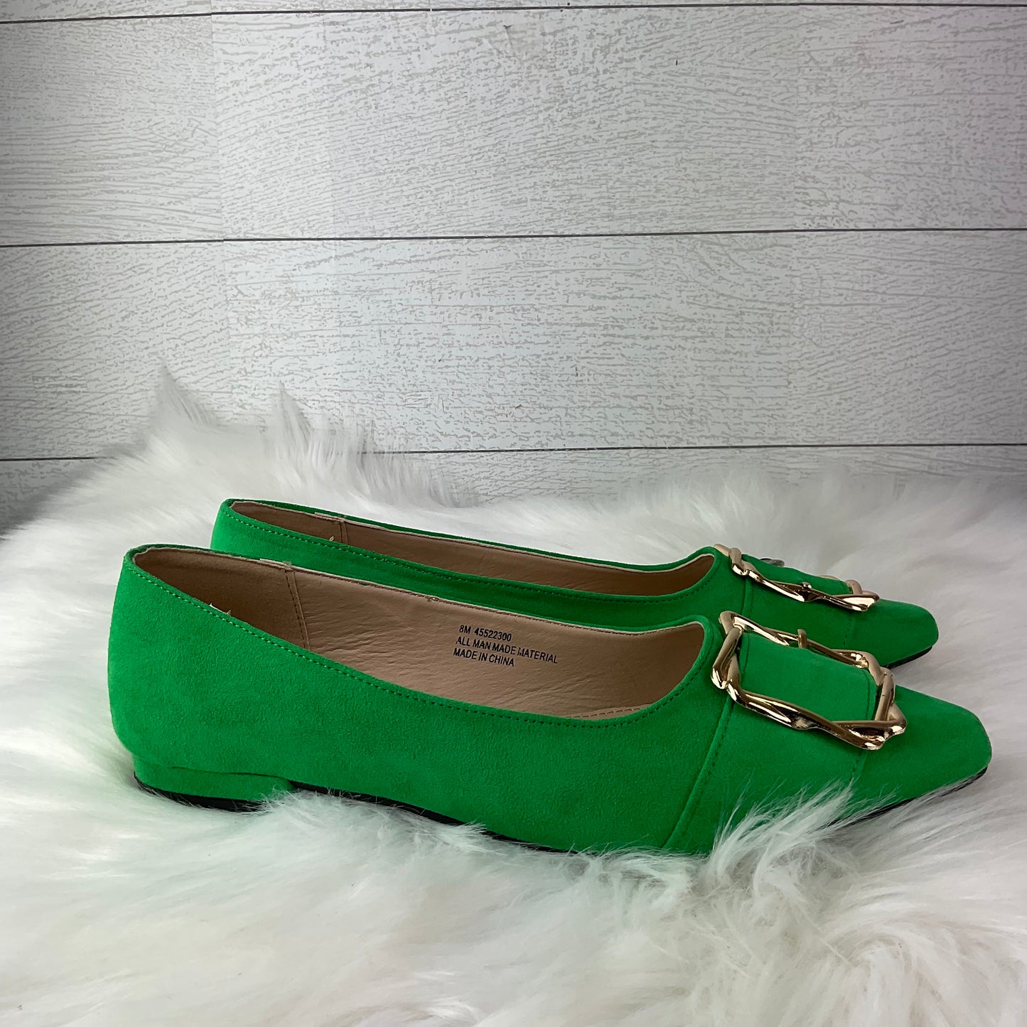 Shoes Flats By Clothes Mentor In Green, Size: 8