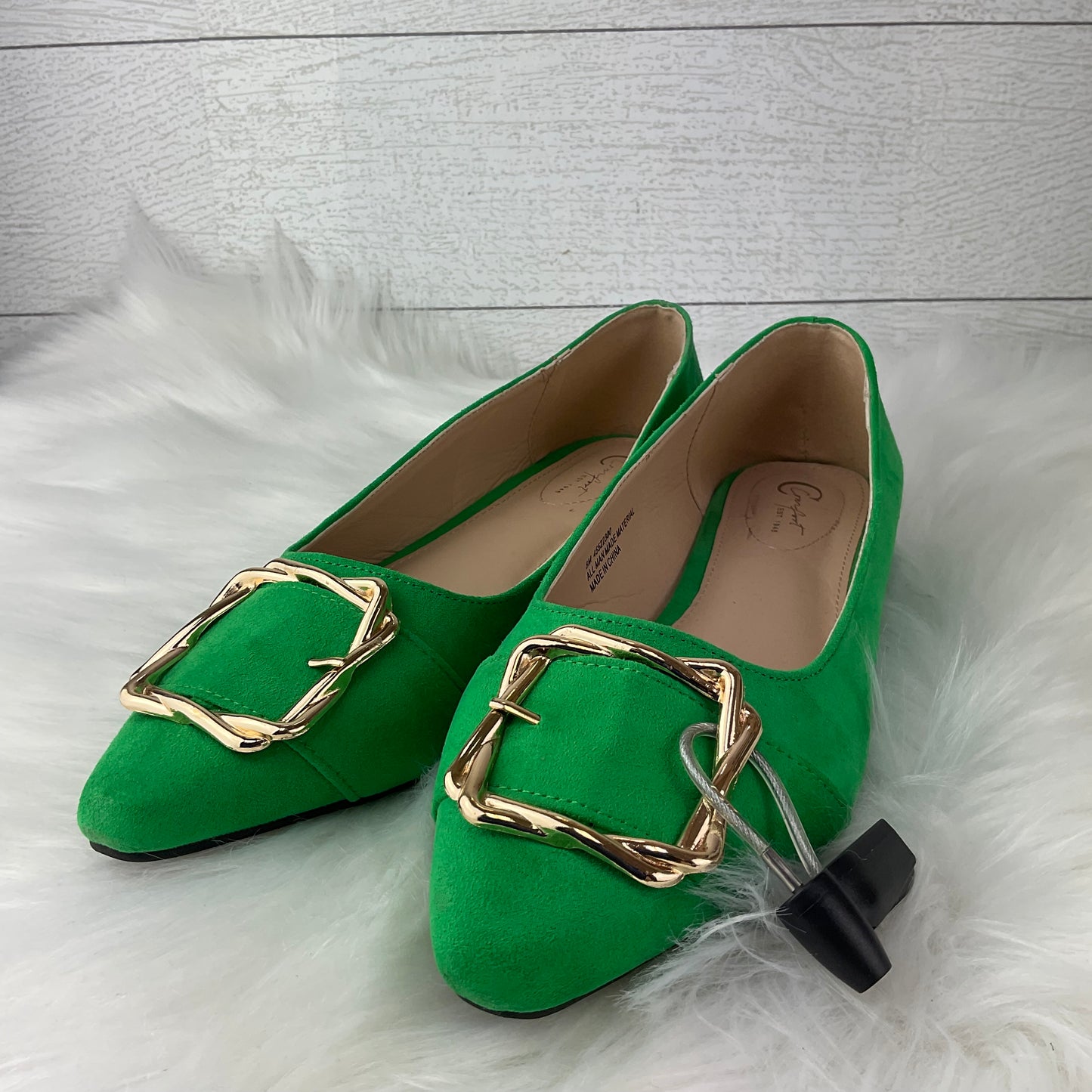 Shoes Flats By Clothes Mentor In Green, Size: 8