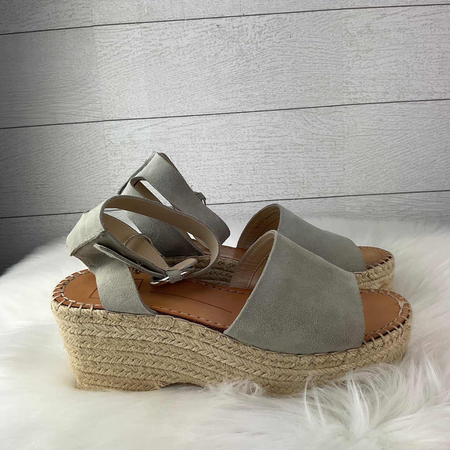 Shoes Heels Wedge By Dolce Vita In Grey, Size: 7.5