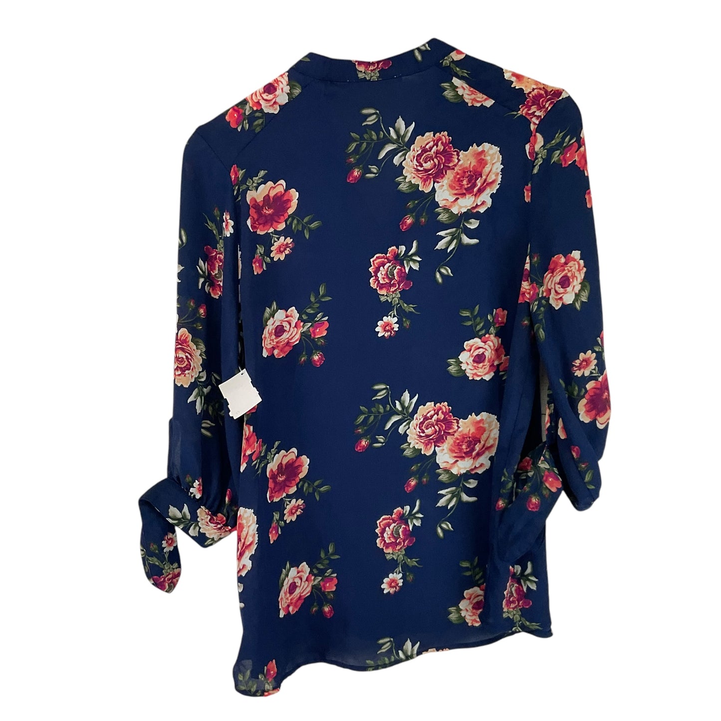 Top Long Sleeve By Wishful Park In Navy, Size: L