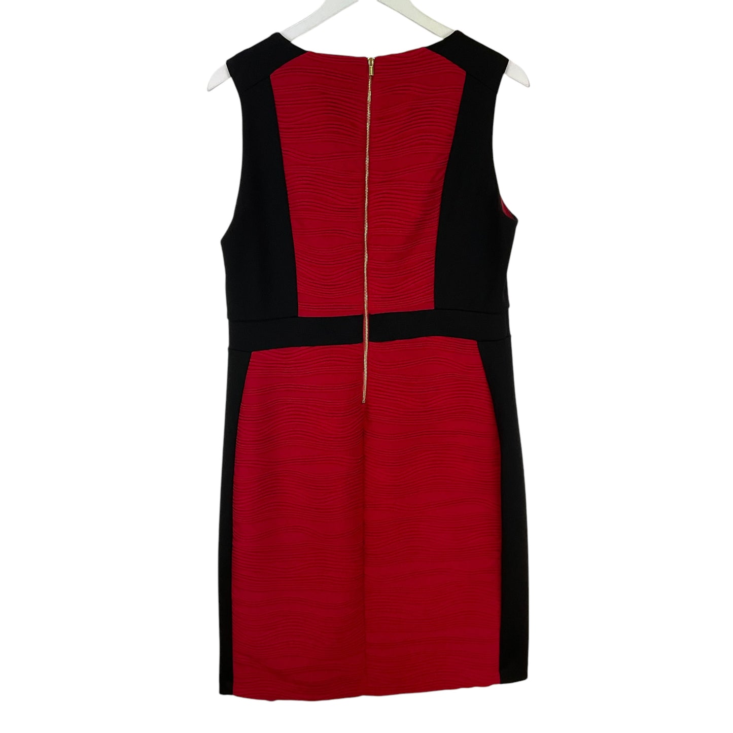 Dress Casual Short By Calvin Klein In Black & Red, Size: 12