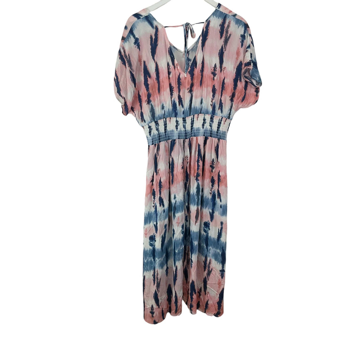 Dress Casual Maxi By Clothes Mentor In Blue & Pink, Size: L