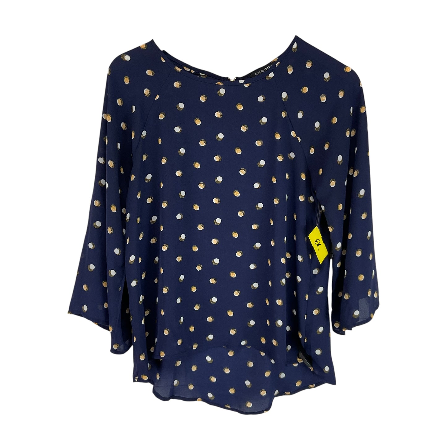 Top Long Sleeve By Papermoon In Navy, Size: S