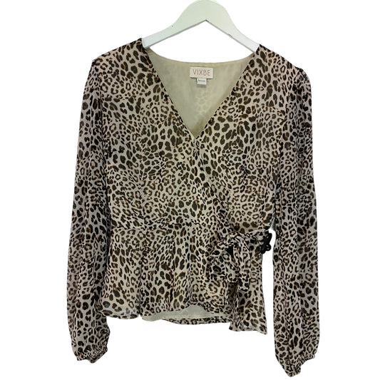 Top Long Sleeve By Clothes Mentor In Animal Print, Size: S