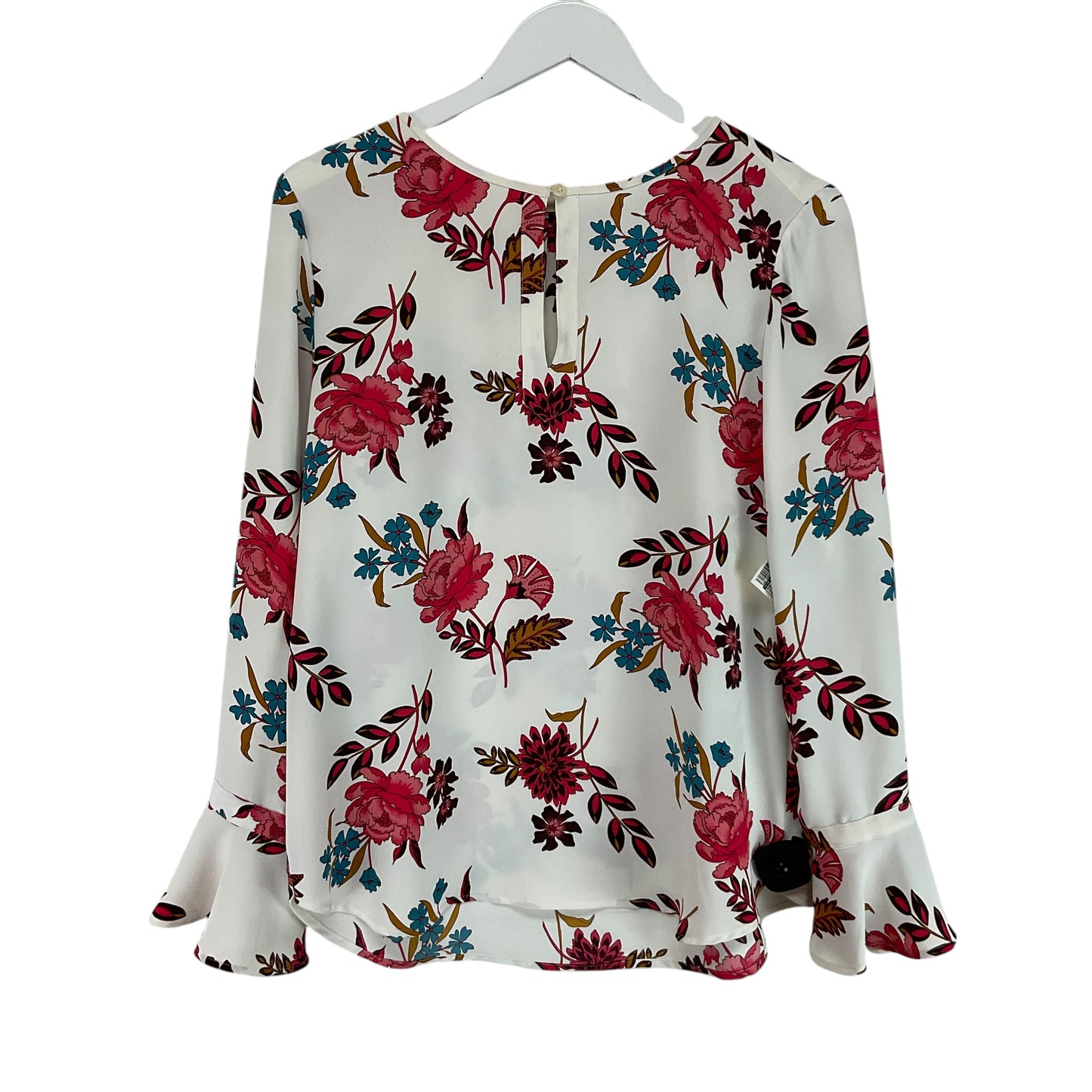 Top Long Sleeve By Loft In White, Size: S