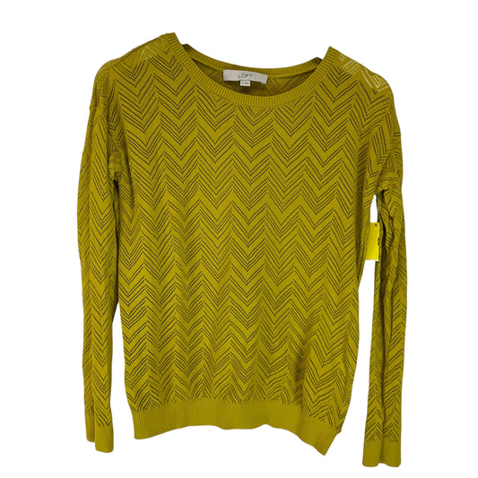 Top Long Sleeve By Loft In Green, Size: M