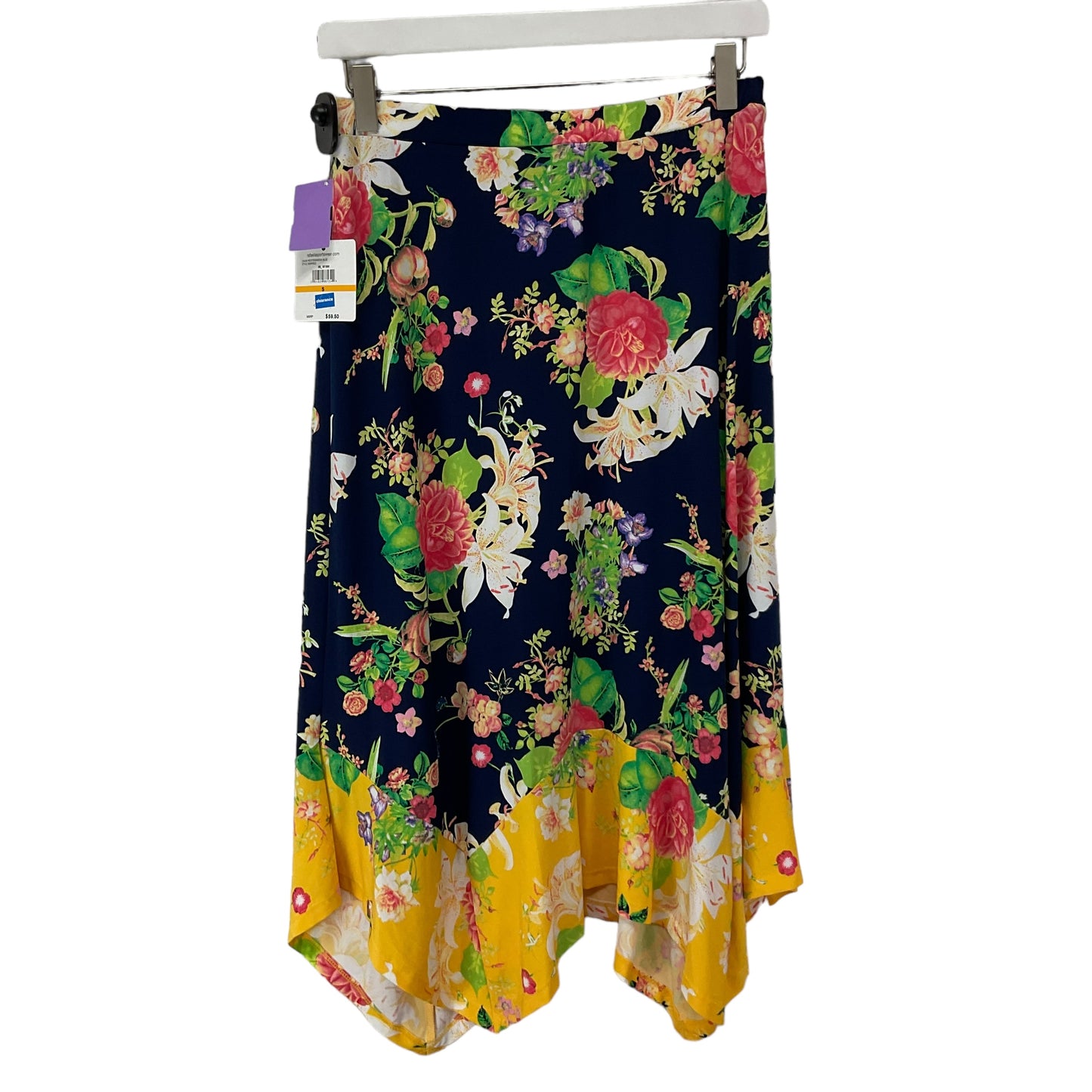 Floral Print Skirt Maxi Rafaella, Size S