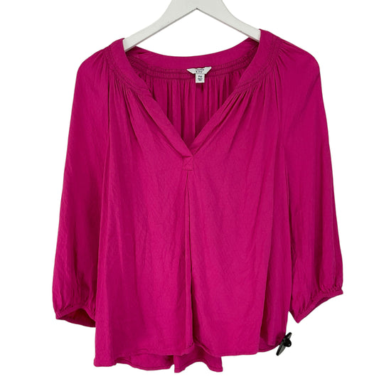 Top Long Sleeve By Crown And Ivy In Pink, Size: Mp