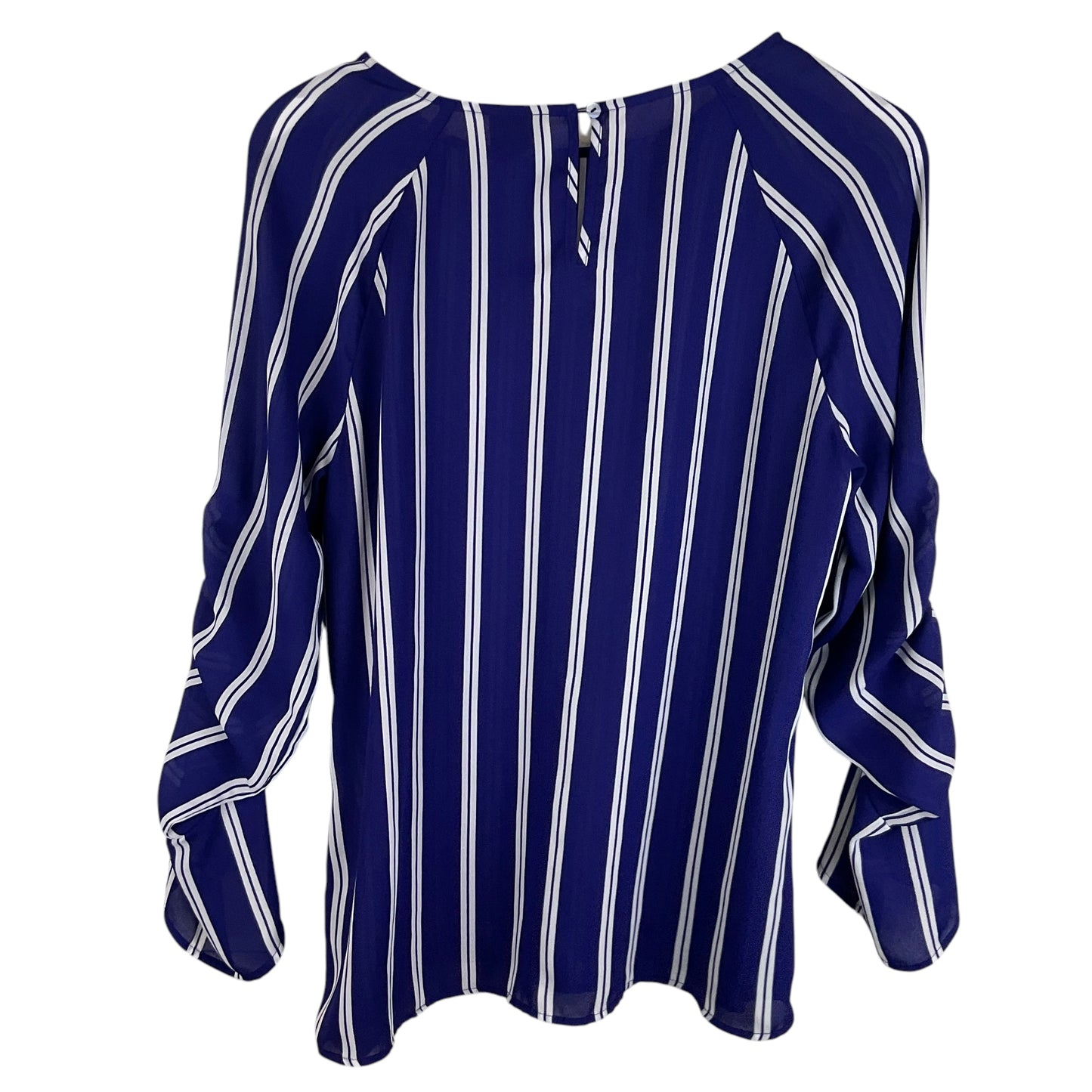 Top Long Sleeve By Worthington In Blue, Size: M