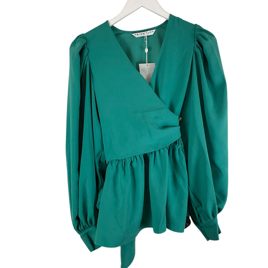 Top Long Sleeve By Trina Turk In Green, Size: S