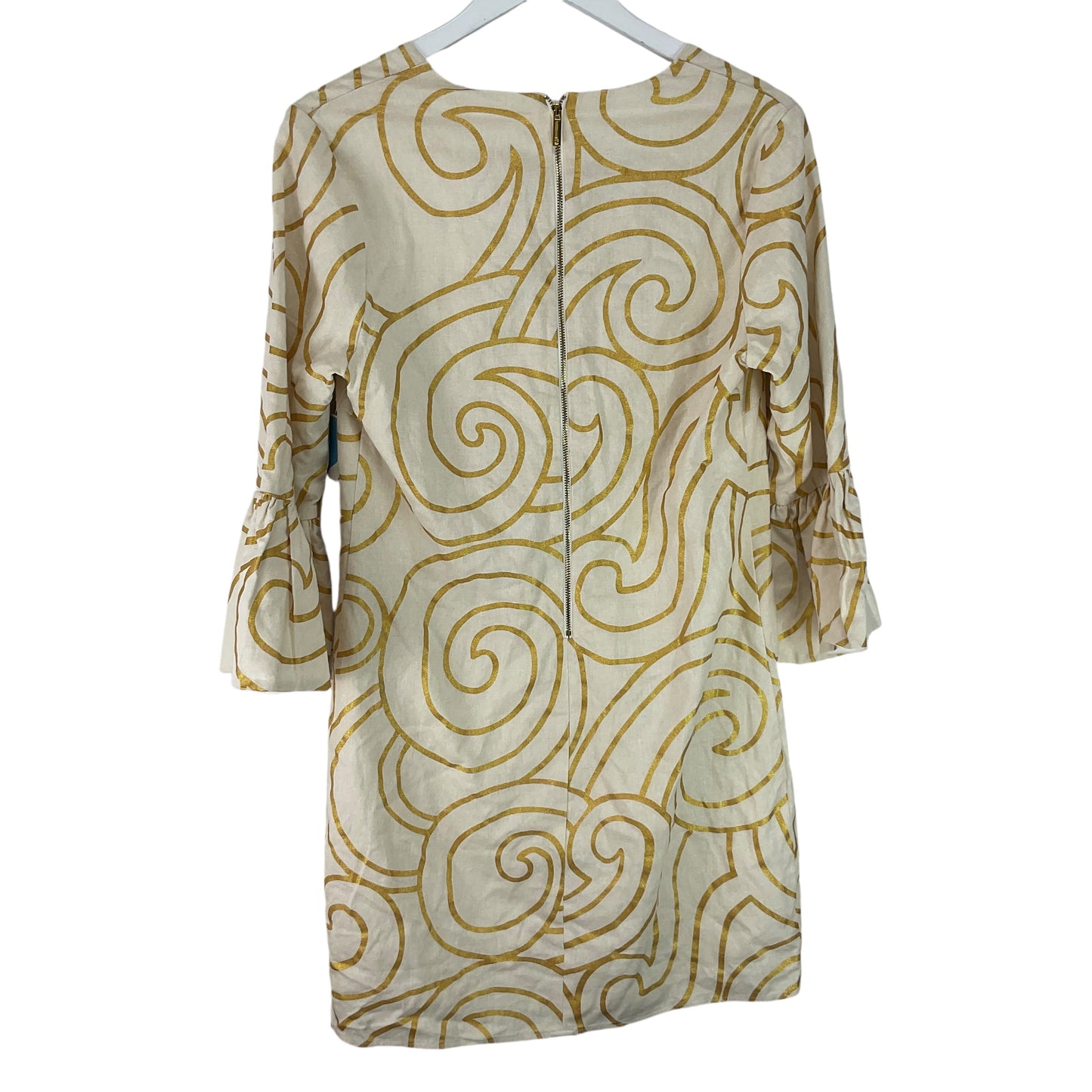 Dress Casual Midi By Julie Brown In Cream & Yellow, Size: 6