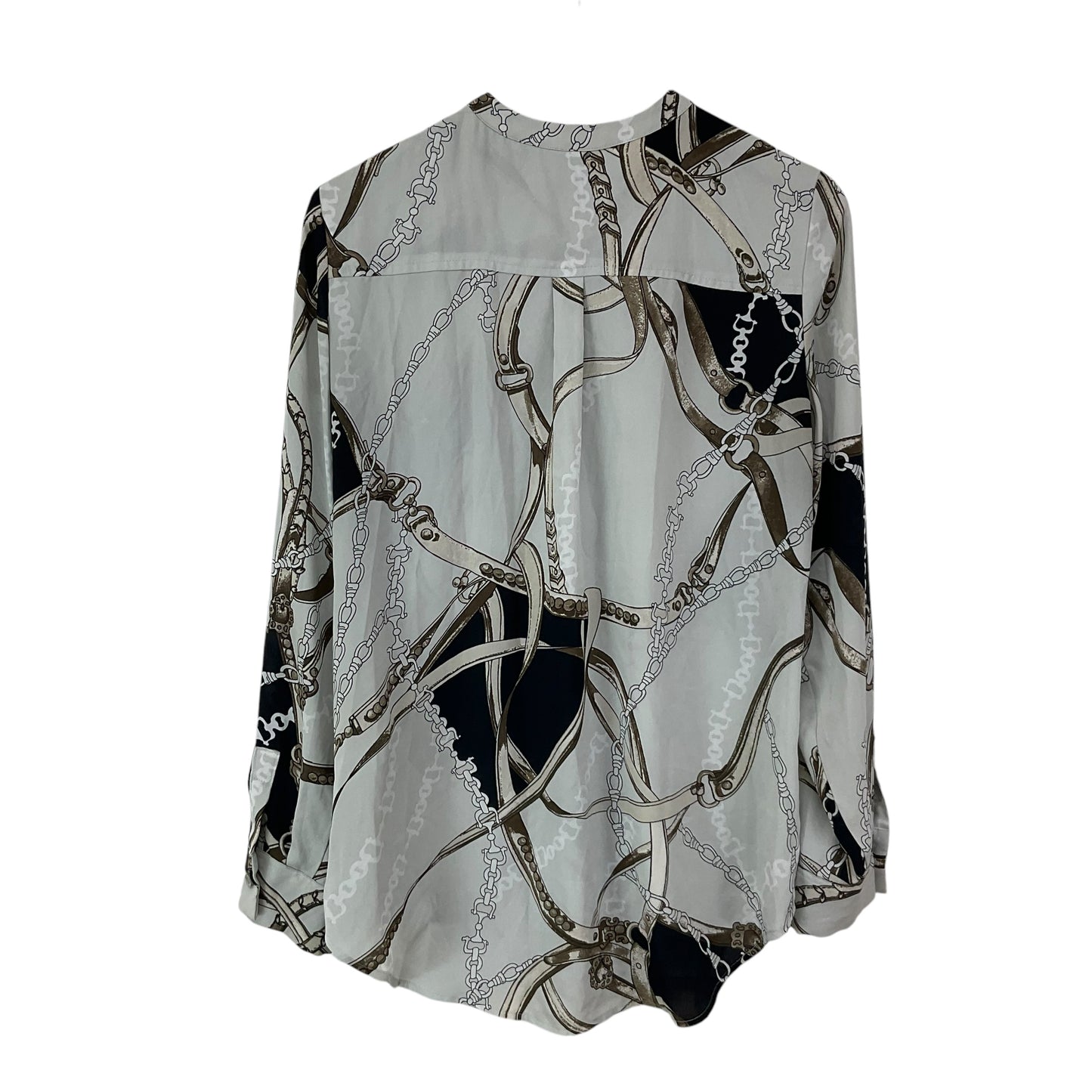 Top Long Sleeve By Clothes Mentor In Grey, Size: M