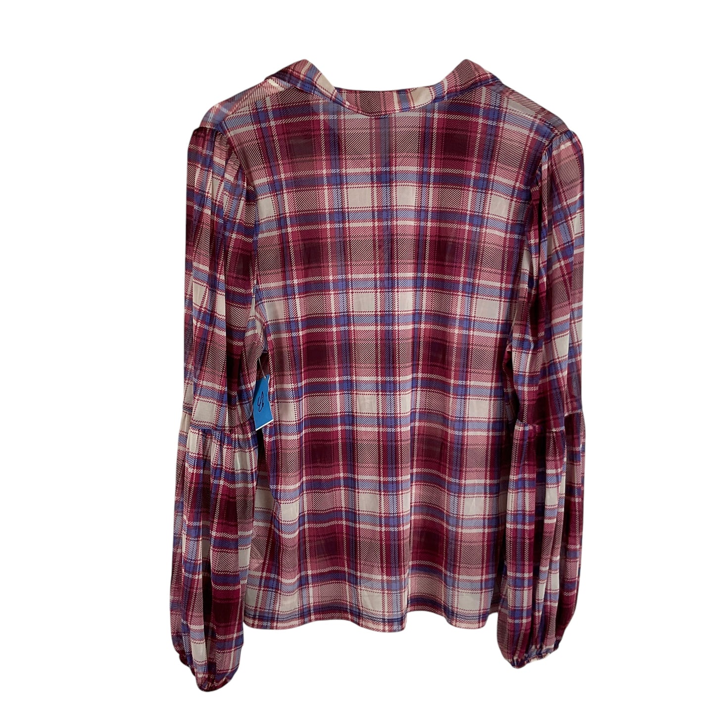 Top Long Sleeve By Clothes Mentor In Plaid Pattern, Size: Xl